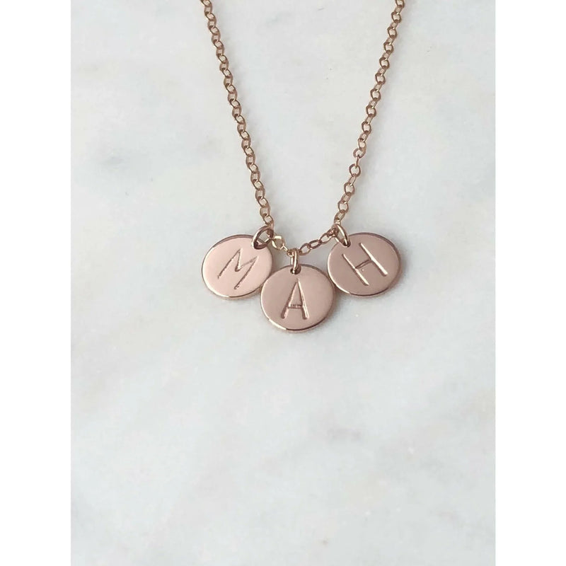 Luna Initial Necklace-Deluxur