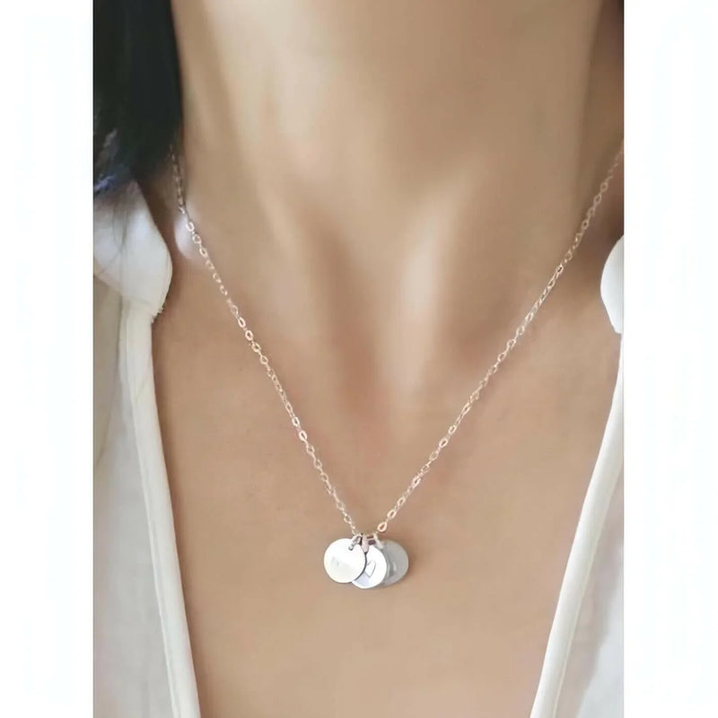 Luna Initial Necklace-Deluxur