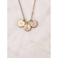 Luna Initial Necklace-Deluxur