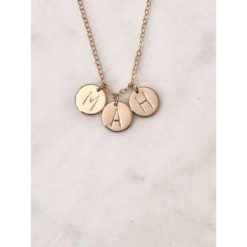 Luna Initial Necklace-Deluxur