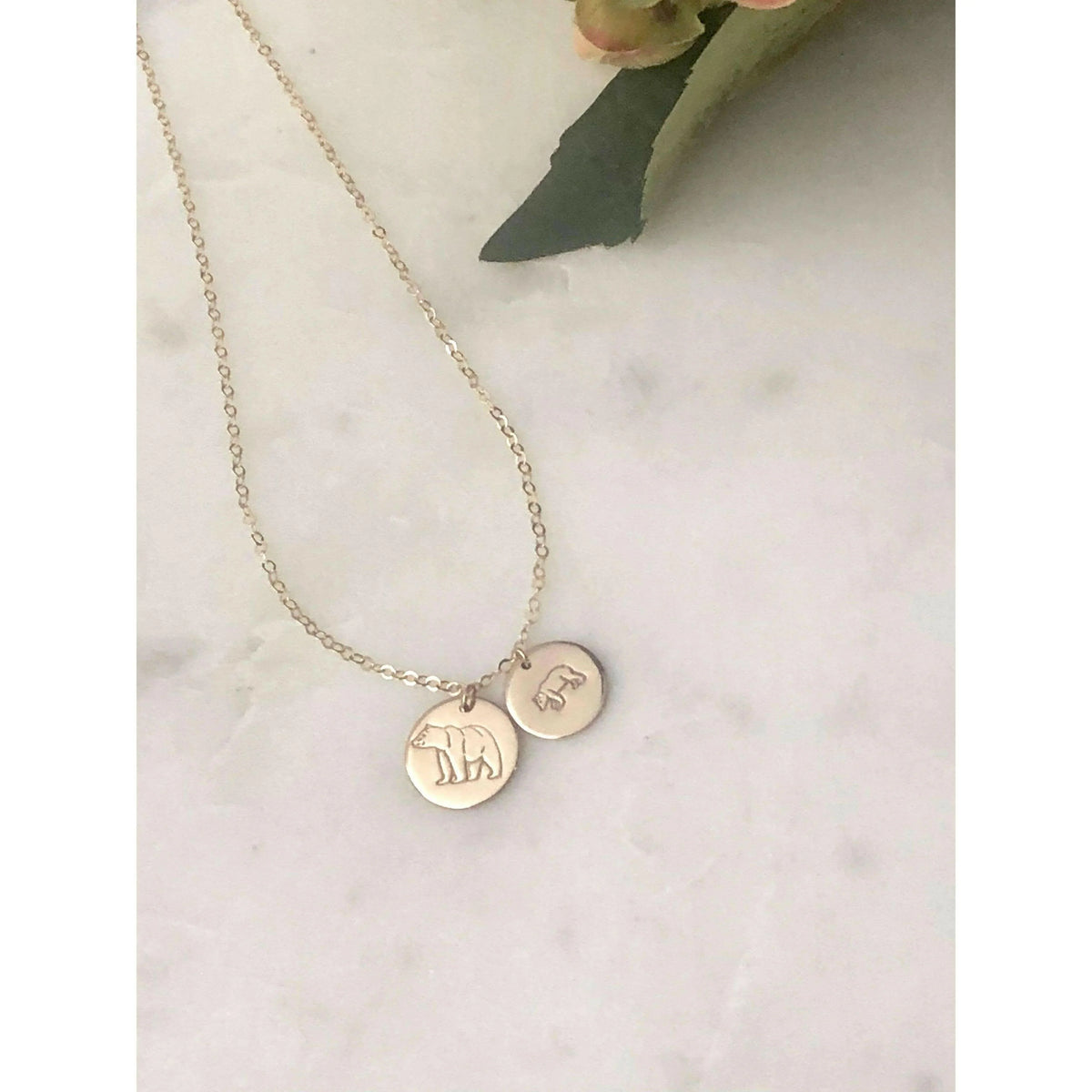 Mama Baby Bear Necklace-Deluxur