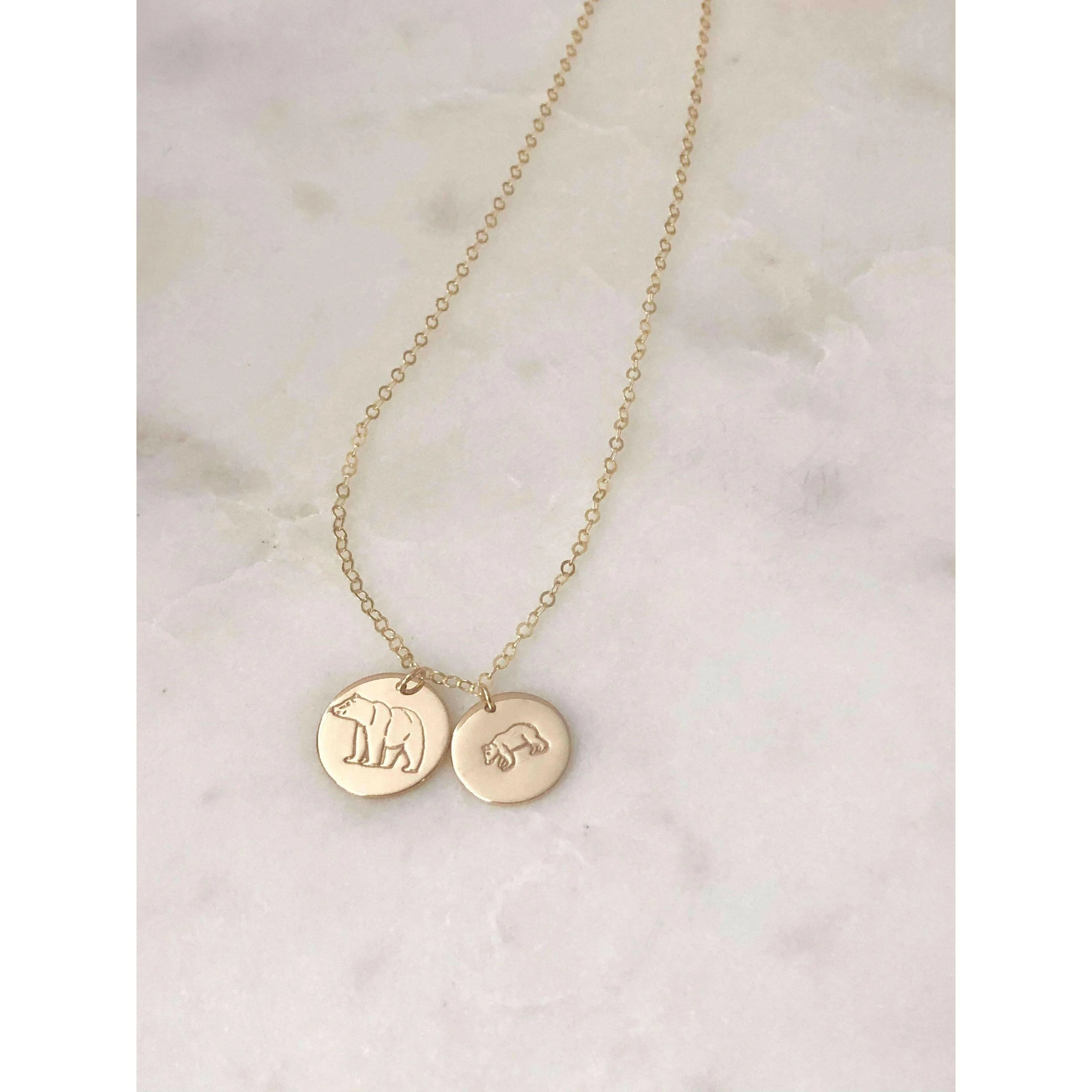 Mama Baby Bear Necklace-Deluxur