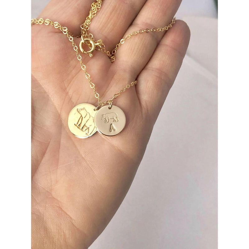 Mama Baby Bear Necklace-Deluxur