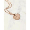 Mary Initial Heart Necklace-Deluxur