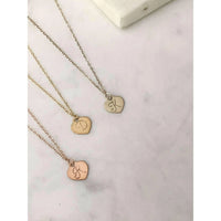 Mary Initial Heart Necklace-Deluxur