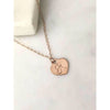 Mary Initial Heart Necklace-Deluxur