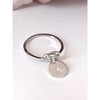 Mila Silver Love Knot and Disc Ring-Deluxur