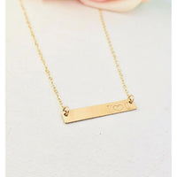 Minimal BAR Necklace-Deluxur