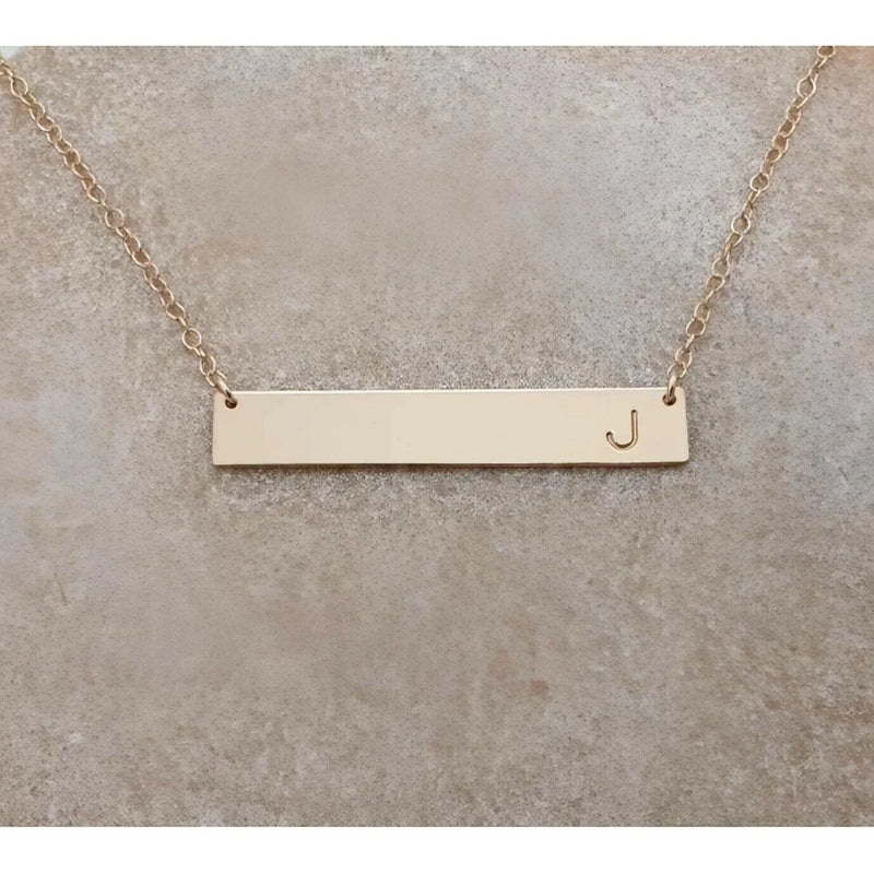 Minimal BAR Necklace-Deluxur