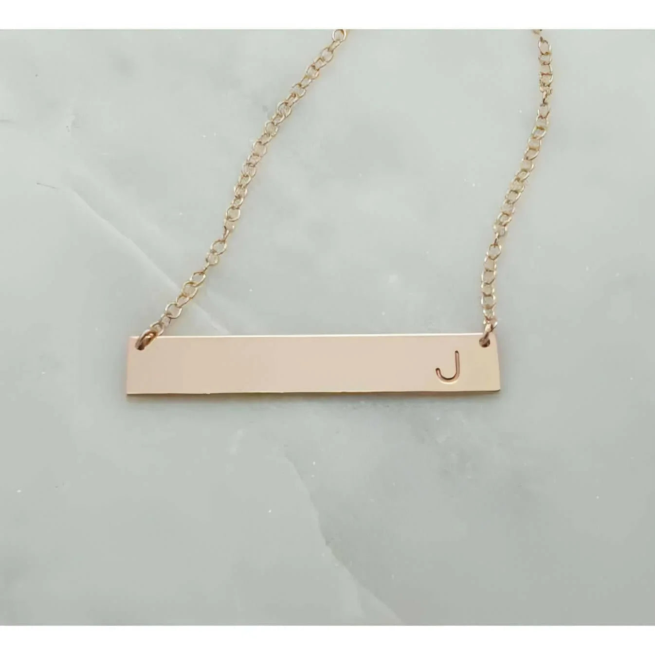 Minimal BAR Necklace-Deluxur