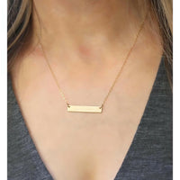 Minimal BAR Necklace-Deluxur
