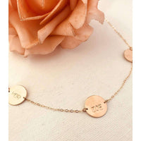 Multi Disc Name Necklace-Deluxur