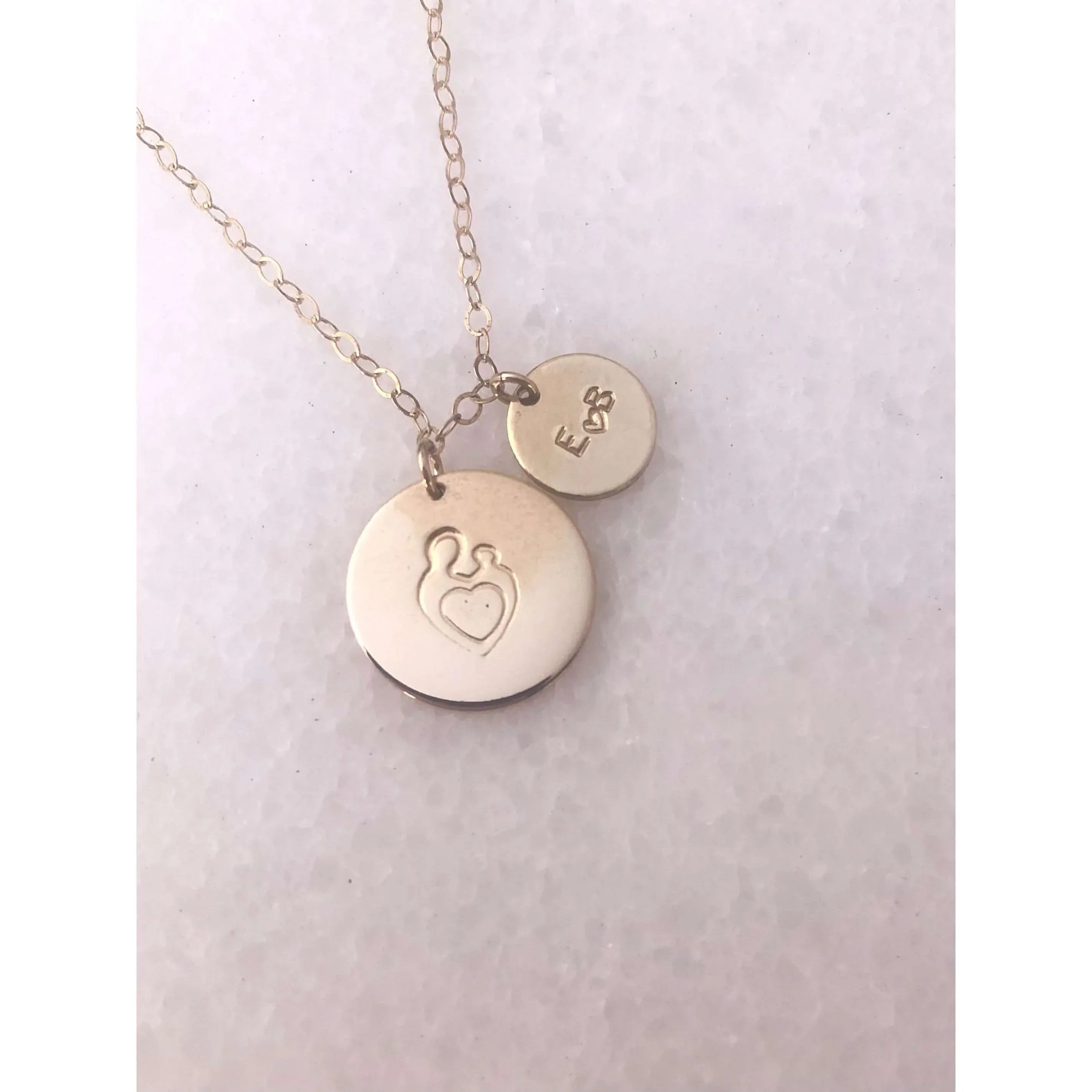 Mum And Baby Necklace-Deluxur