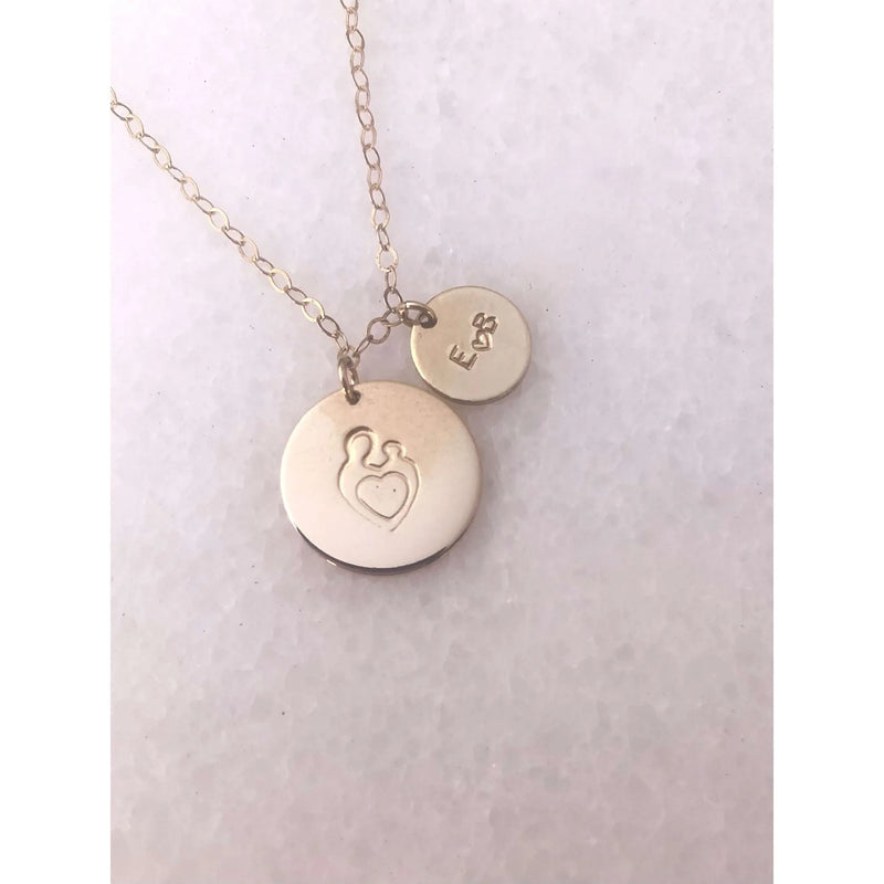 Mum And Baby Necklace-Deluxur