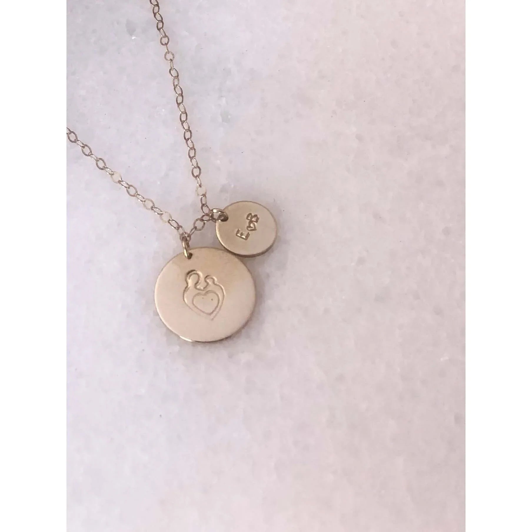 Mum And Baby Necklace-Deluxur