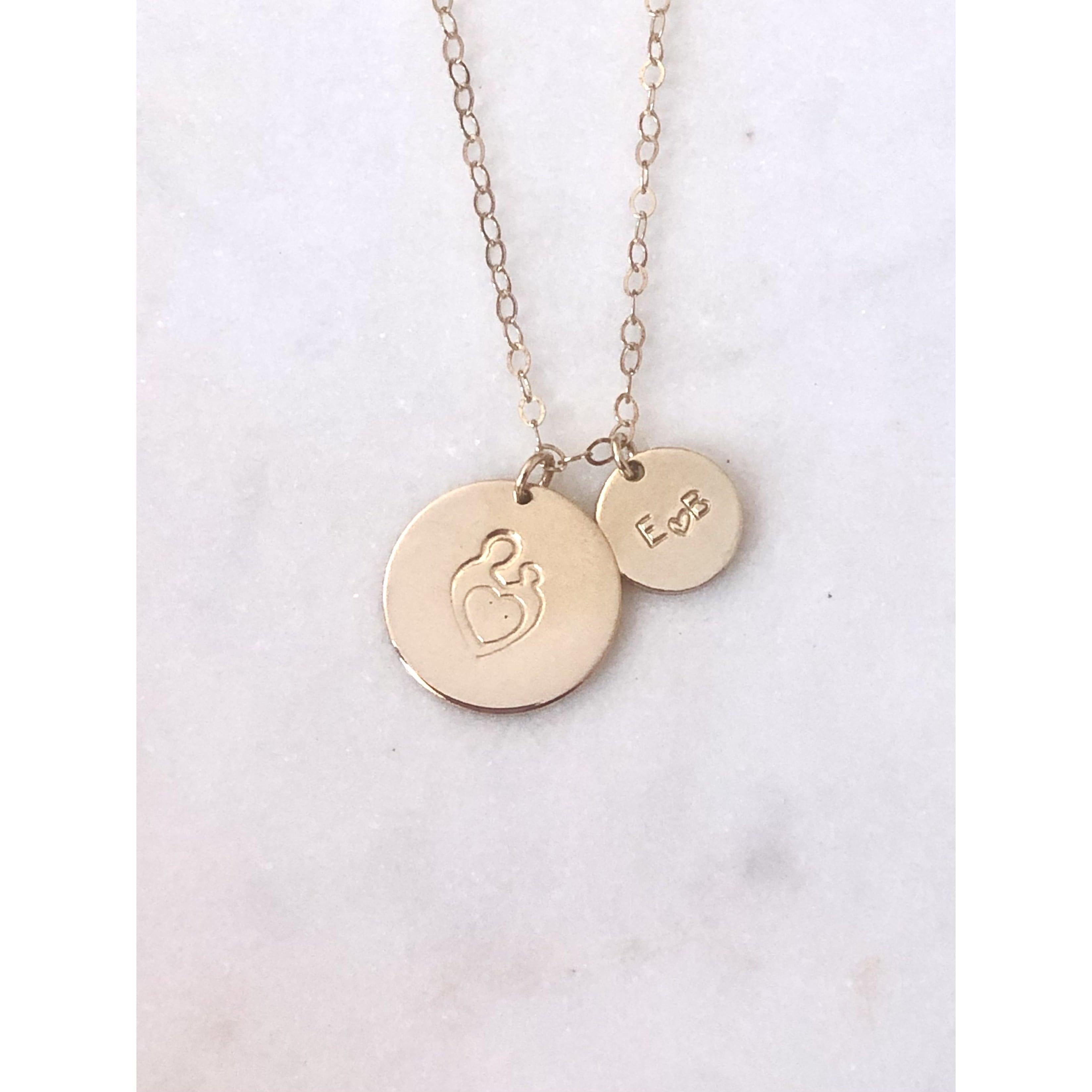 mum and baby necklace