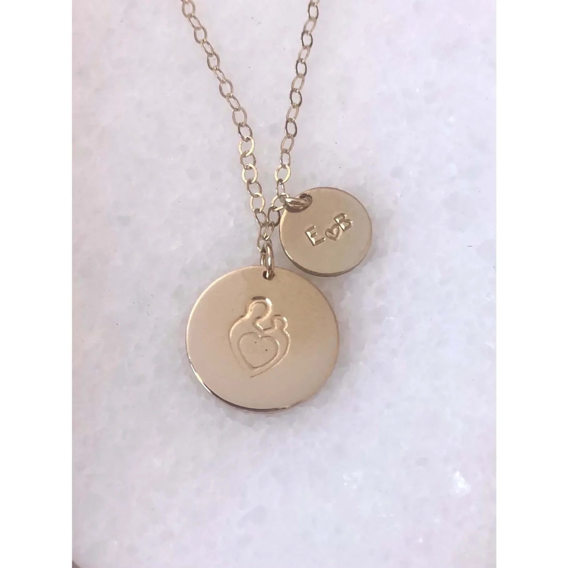 Mum And Baby Necklace-Deluxur