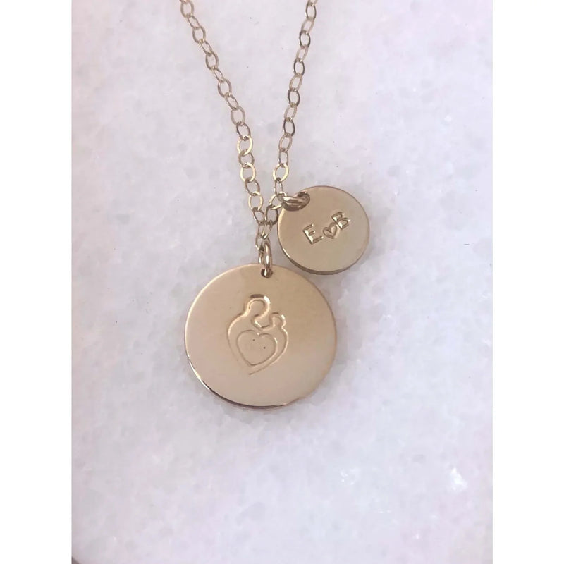 Mum And Baby Necklace-Deluxur