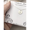 Nellie Silver Initial Disc Necklace-Deluxur