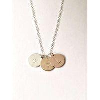 Palermo Three Metals Necklace-Deluxur