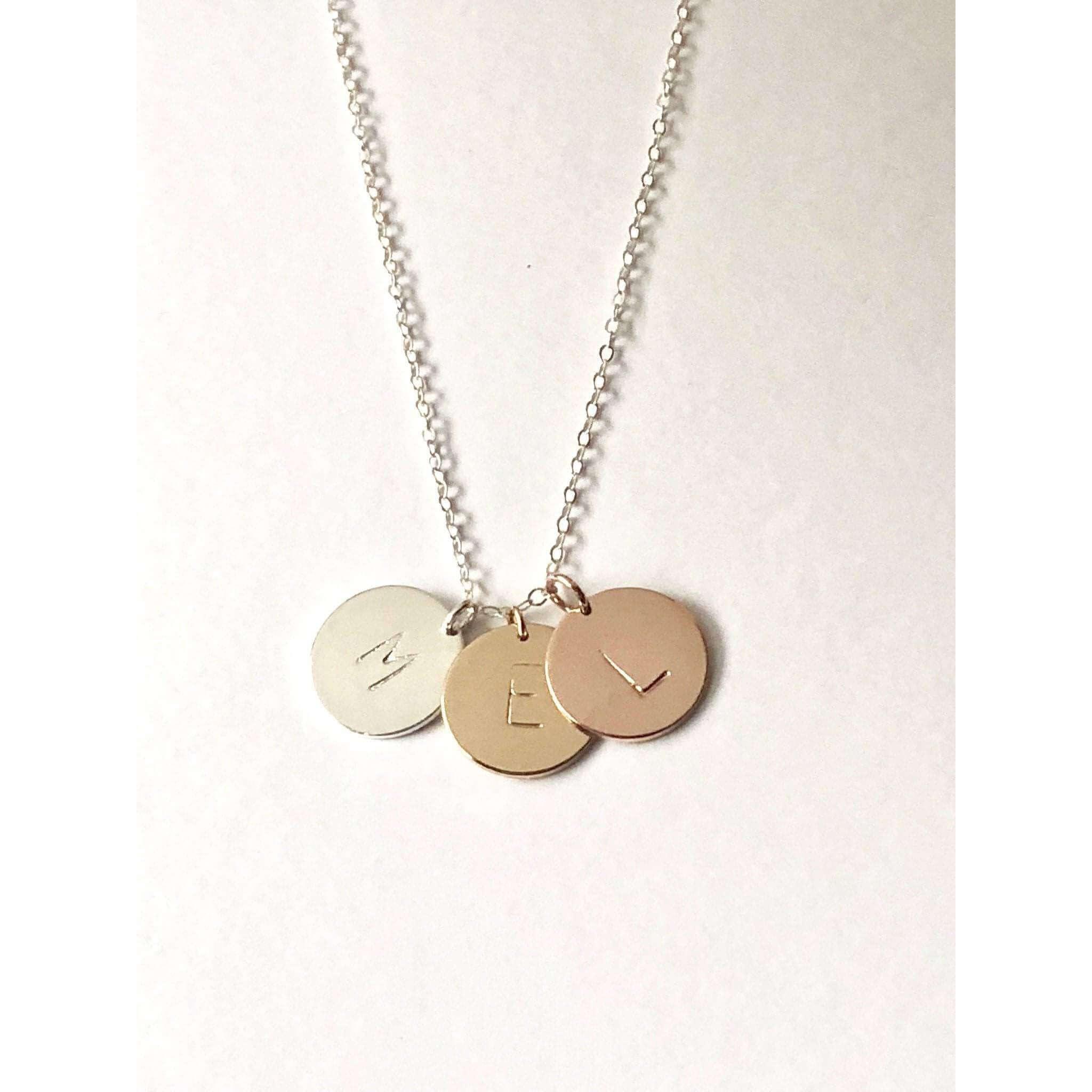 Palermo Three Metals Necklace-Deluxur