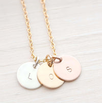 Palermo Three Metals Necklace-Deluxur