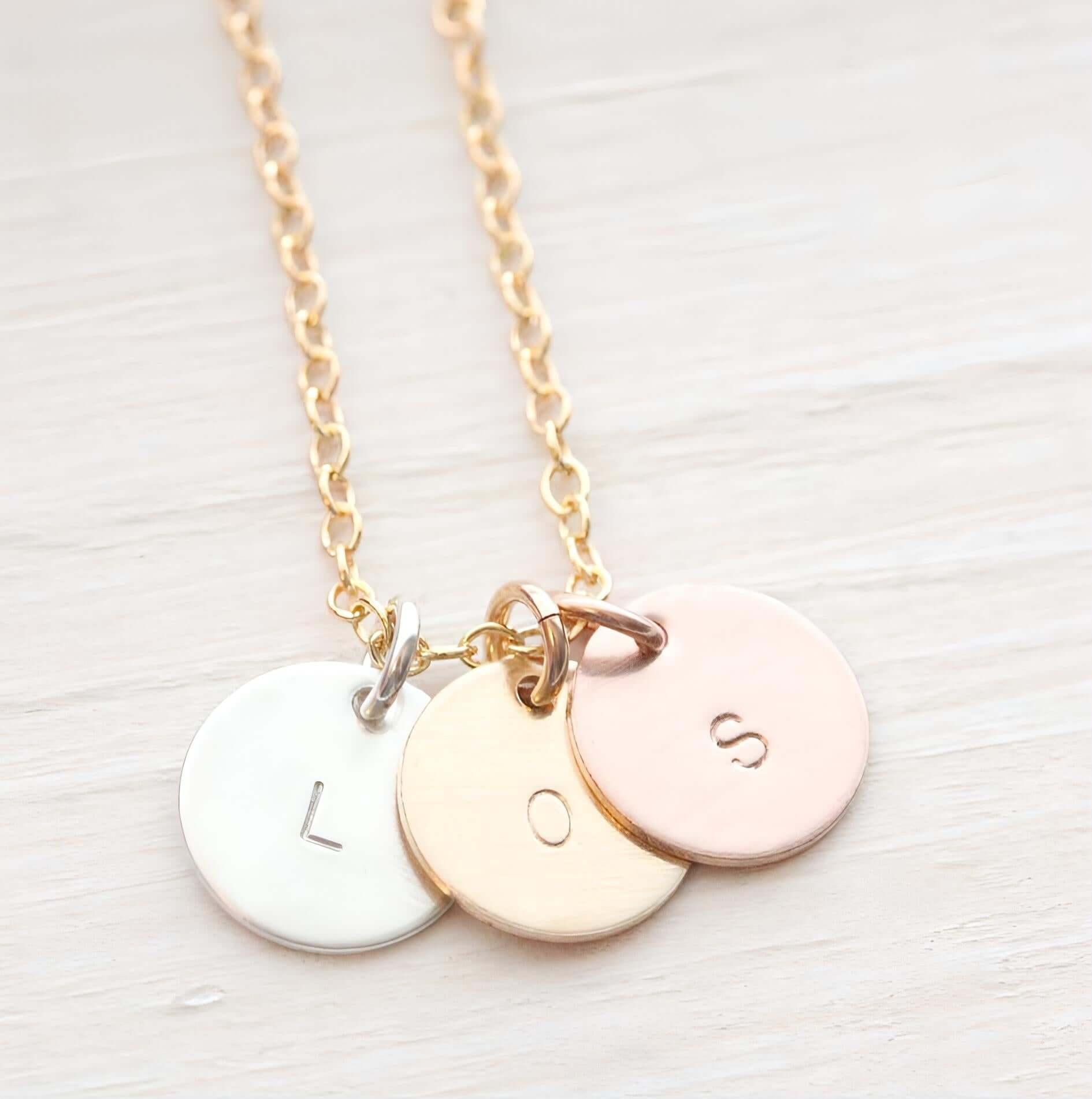 Palermo Three Metals Necklace-Deluxur