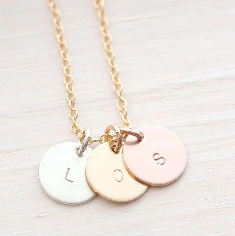 Palermo Three Metals Necklace-Deluxur