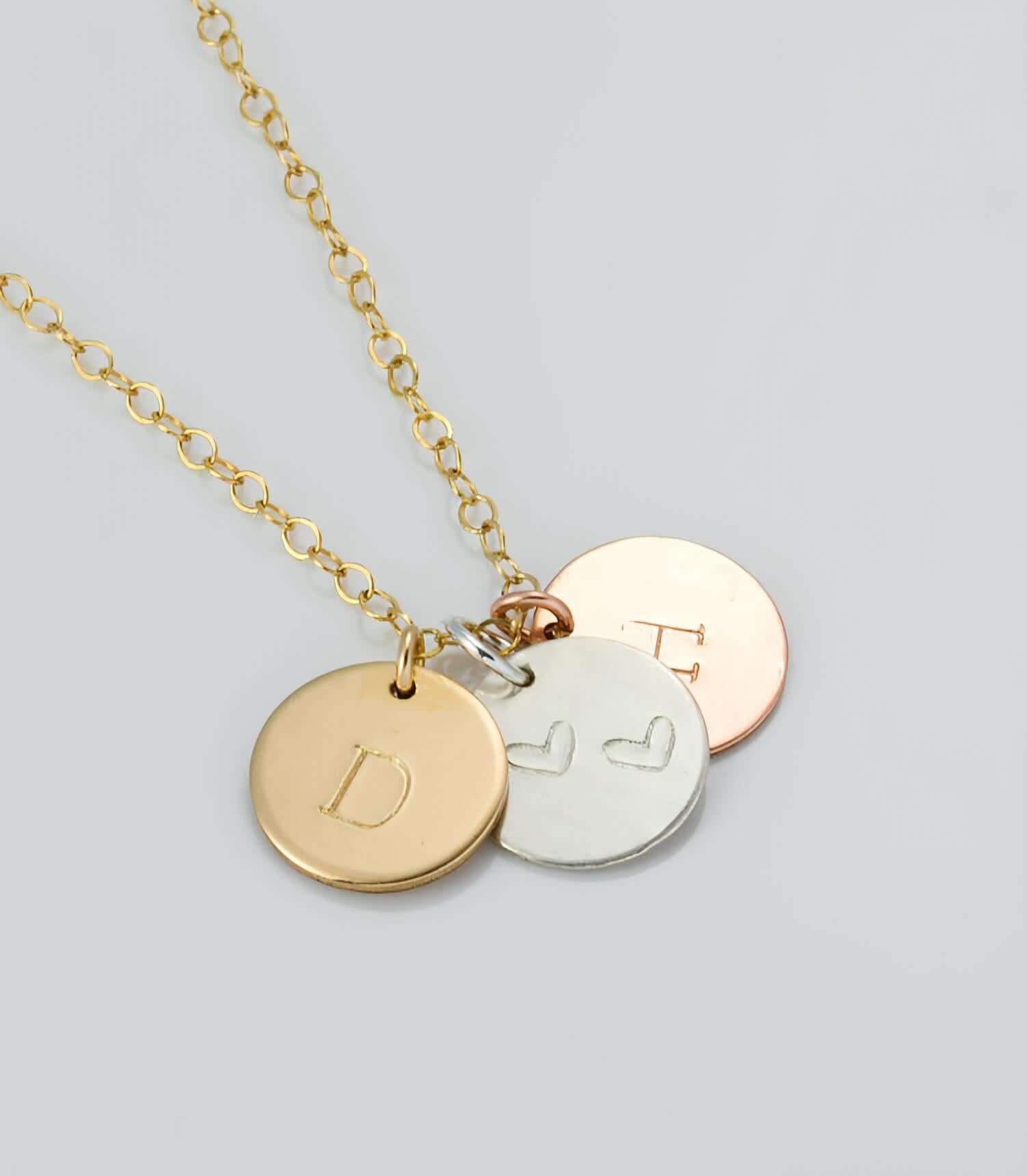 Palermo Three Metals Necklace-Deluxur