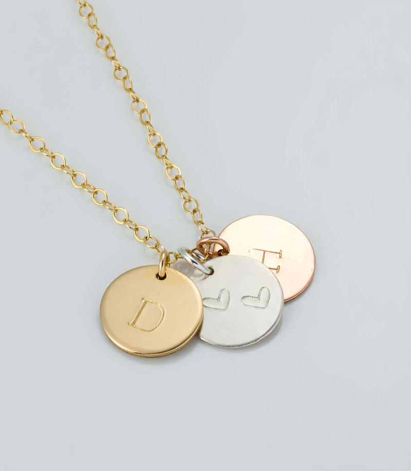 Palermo Three Metals Necklace-Deluxur