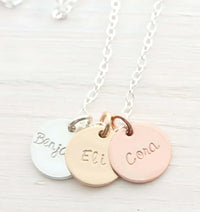 Palermo Three Metals Necklace-Deluxur