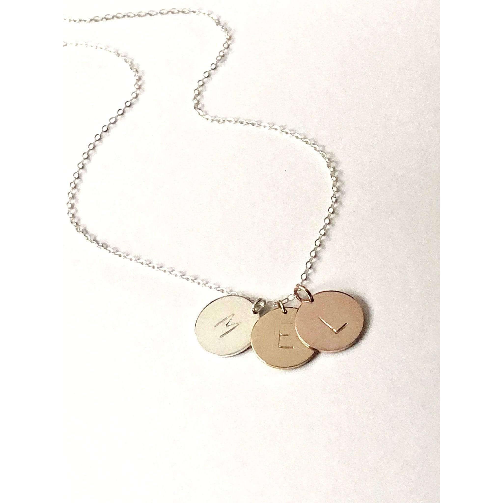 Palermo Three Metals Necklace-Deluxur