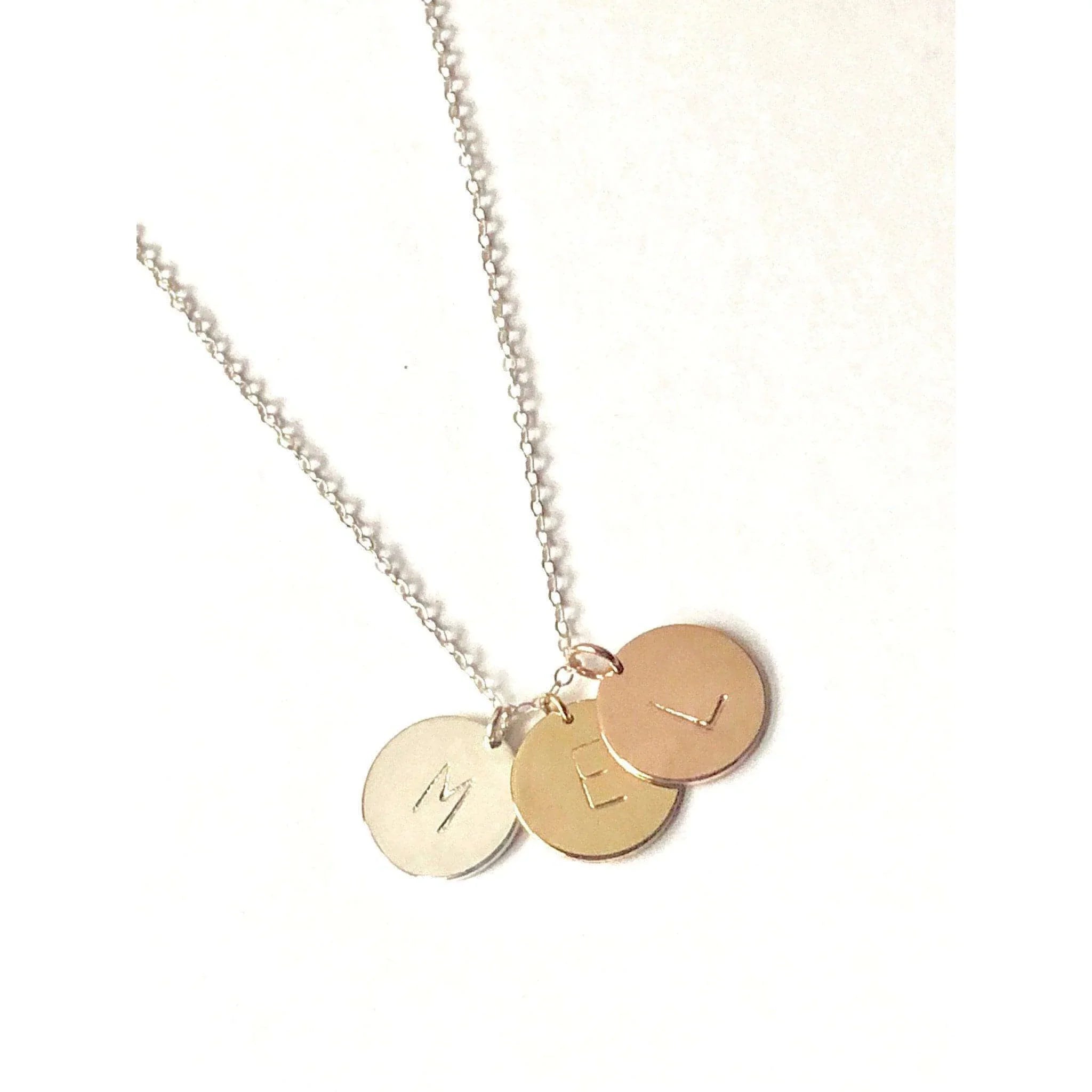 Palermo Three Metals Necklace-Deluxur