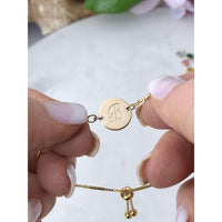 Personalised Adjustable Initial Bracelet-Deluxur