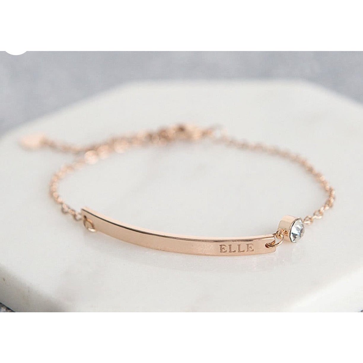 Personalised Love The Earth Bar Bracelet  Posh Totty Designs