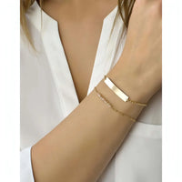 Personalised Bar Bracelet-Deluxur
