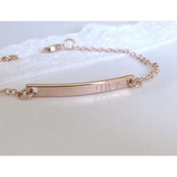 Personalised Bar Bracelet-Deluxur