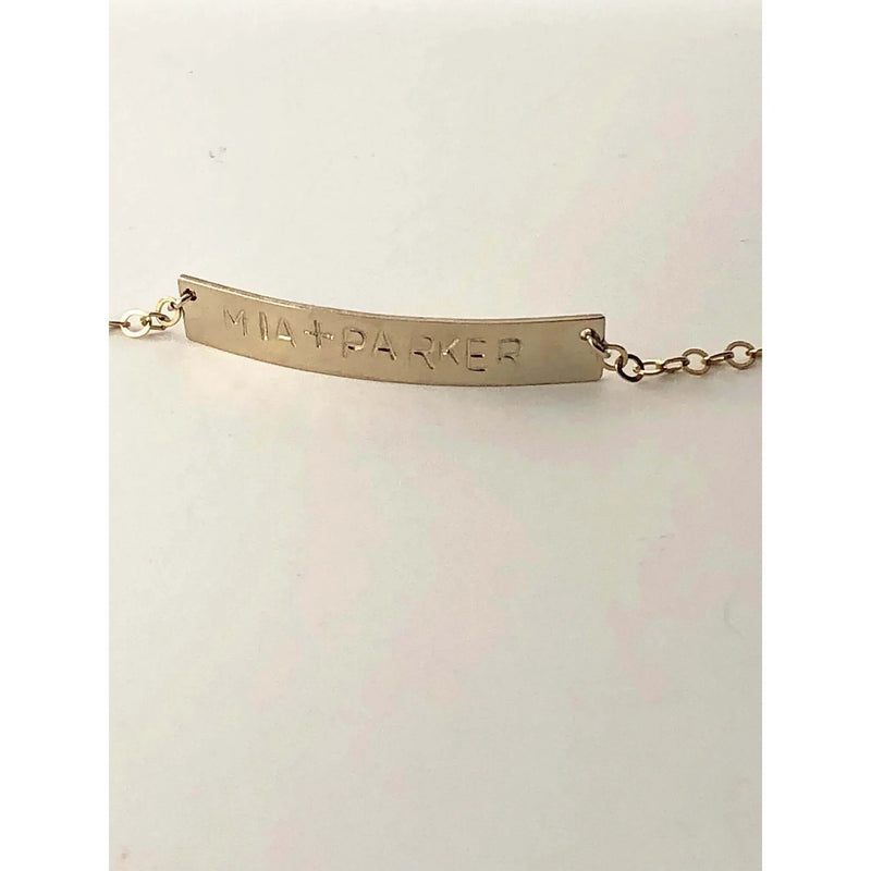 Personalised Bar Bracelet-Deluxur