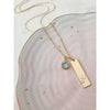 Personalised Birthstone Bar Necklace - Deluxur