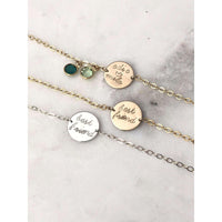 Personalised Birthstone Bracelet-Deluxur