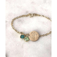 Personalised Birthstone Bracelet-Deluxur