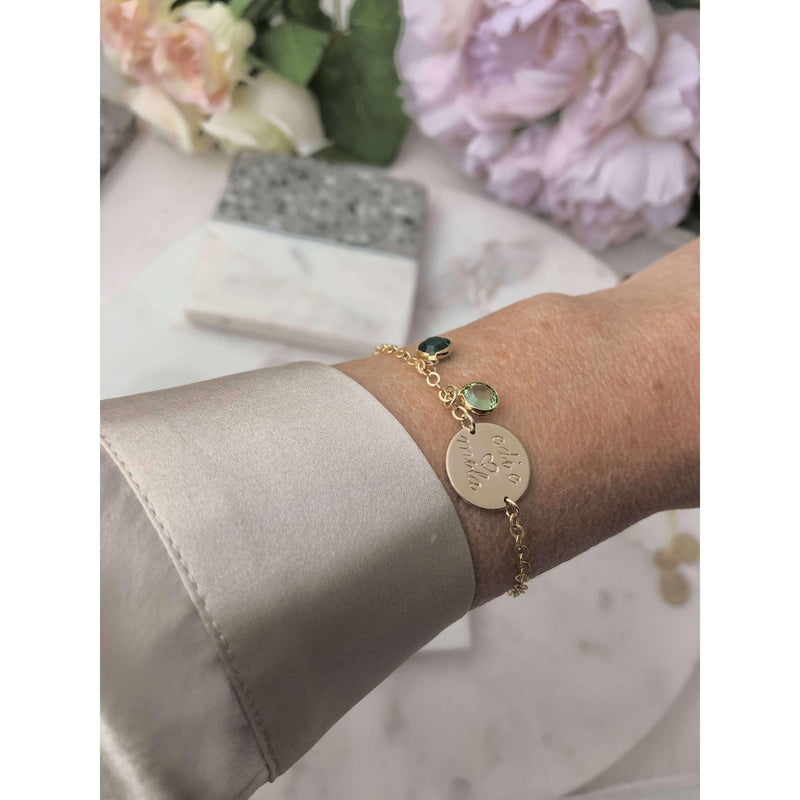 Personalised Birthstone Bracelet-Deluxur