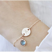 Personalised Birthstone Bracelet-Deluxur