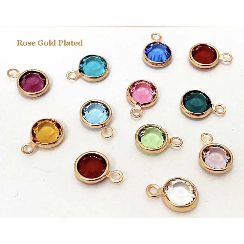 Personalised Birthstone Hoops Earrings-Deluxur