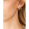 Personalised Birthstone Hoops Earrings-Deluxur