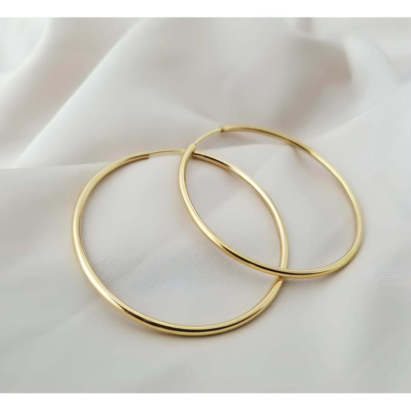Personalised Birthstone Hoops Earrings-Deluxur