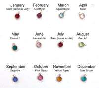 Personalised Birthstone Hoops Earrings-Deluxur