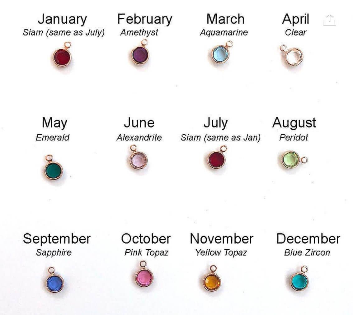 Personalised Birthstone Hoops Earrings-Deluxur