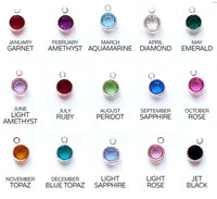 Personalised Birthstone Hoops Earrings-Deluxur