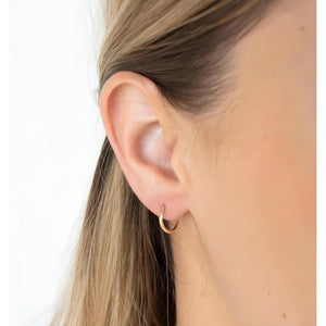Personalised Birthstone Hoops Earrings-Deluxur